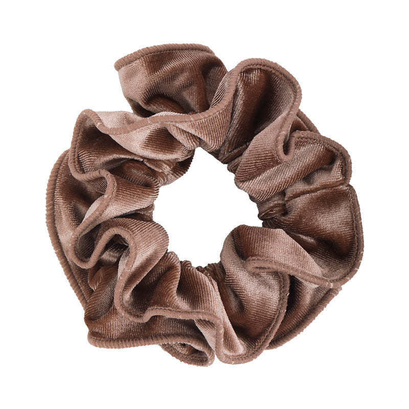 E관 - 벨벳 이중 레이어 곱창 헤어밴드 [26173] 25.11-1