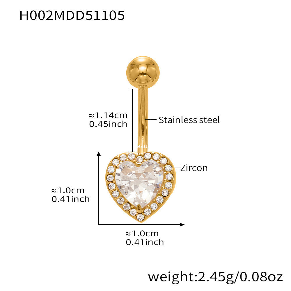 D관 - 스테인리스 큐빅 나비 하트 체리 물방울 18K 도금 피어싱 귀걸이 [H001] 25.11-2