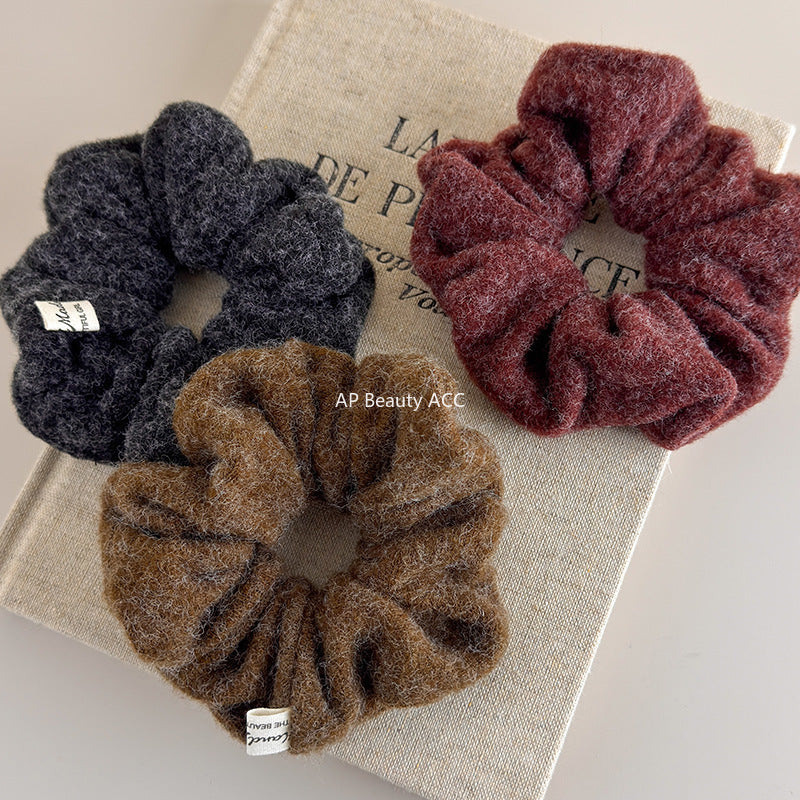 E관 - 겨울 컬러 모직 패브릭 곱창 헤어밴드 [26247] 25.11-2