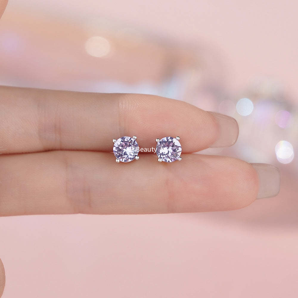 B관 - 999 실버 스와로스키 큐빅 귀걸이 [YC8779E_1] 25.12-2