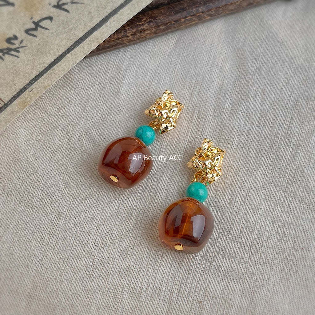 C관 - 핸드메이드 925 은침 그라데이션 컬러 귀걸이 [6837] 25.09-4