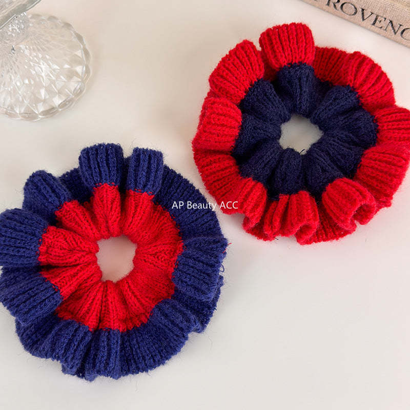 E관 - 투톤 컬러 니트 울 곱창 헤어밴드 [27516] 25.09-4