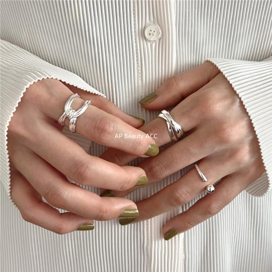 F관 - 925 실버 매듭 오픈형 반지 [J1825] 25.10-4