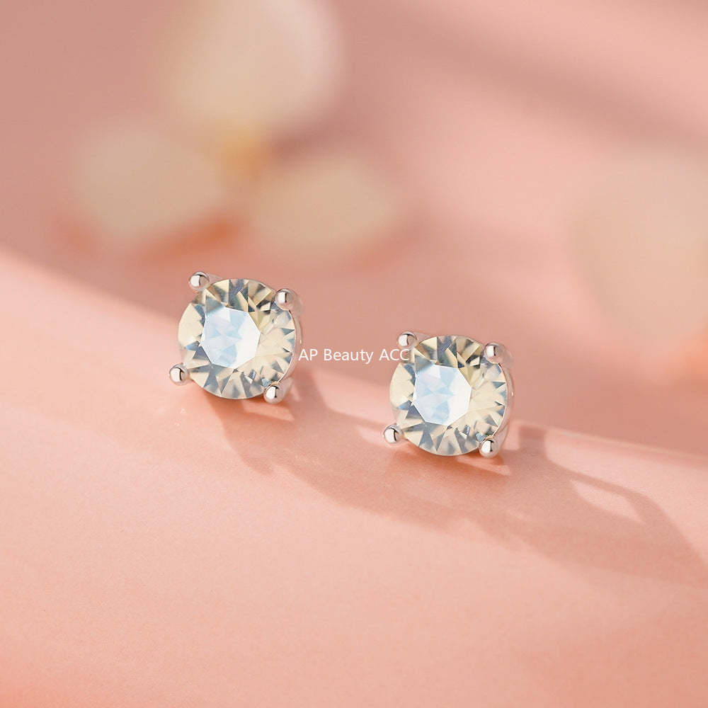 B관 - 999 실버 스와로스키 큐빅 귀걸이 [YC8779E_1] 25.12-2