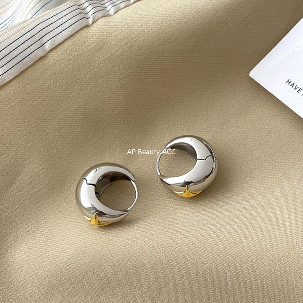 A관 - 골드 사각별 디자인 925 은침 귀걸이 [EH-3884] 25.08-5