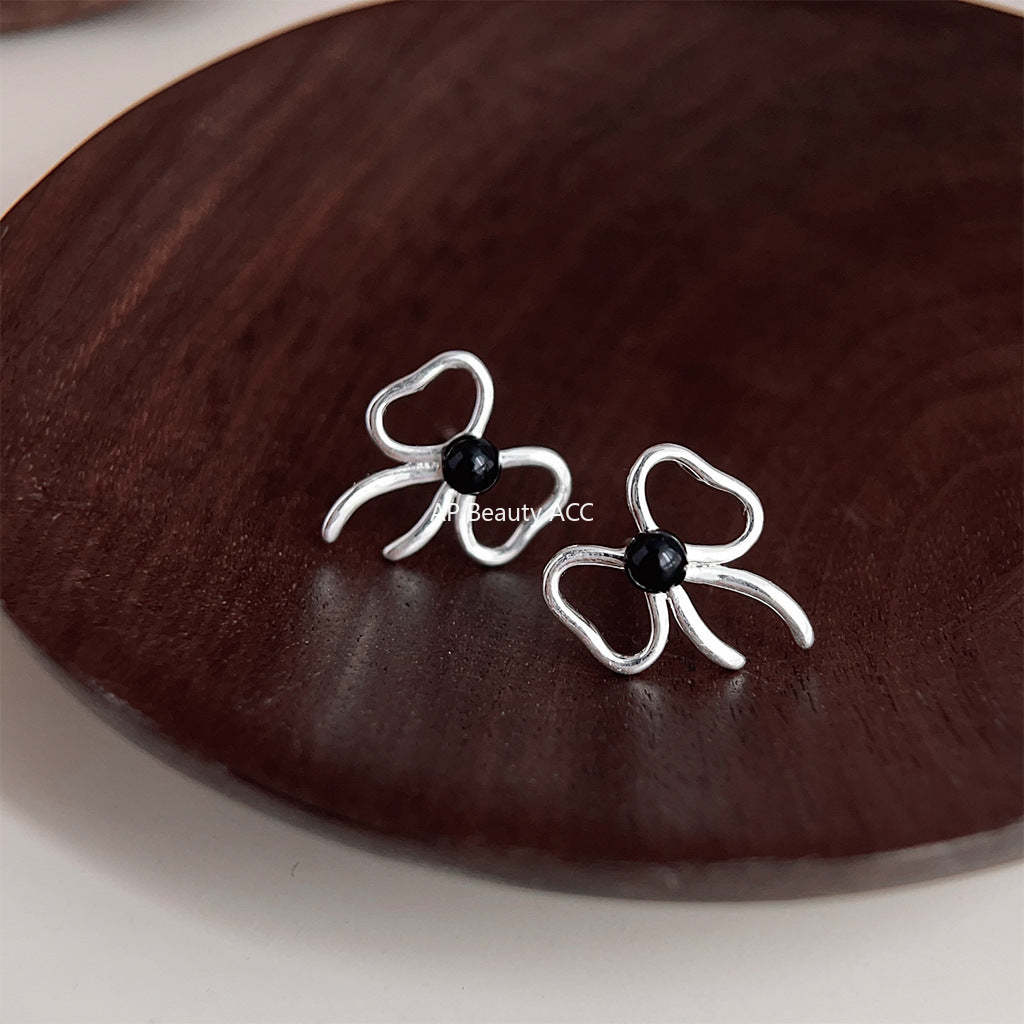 C관 - 빈티지 스타일 개성 있는 리본 2024 신상 귀걸이 [3992-3993] 24.05-1