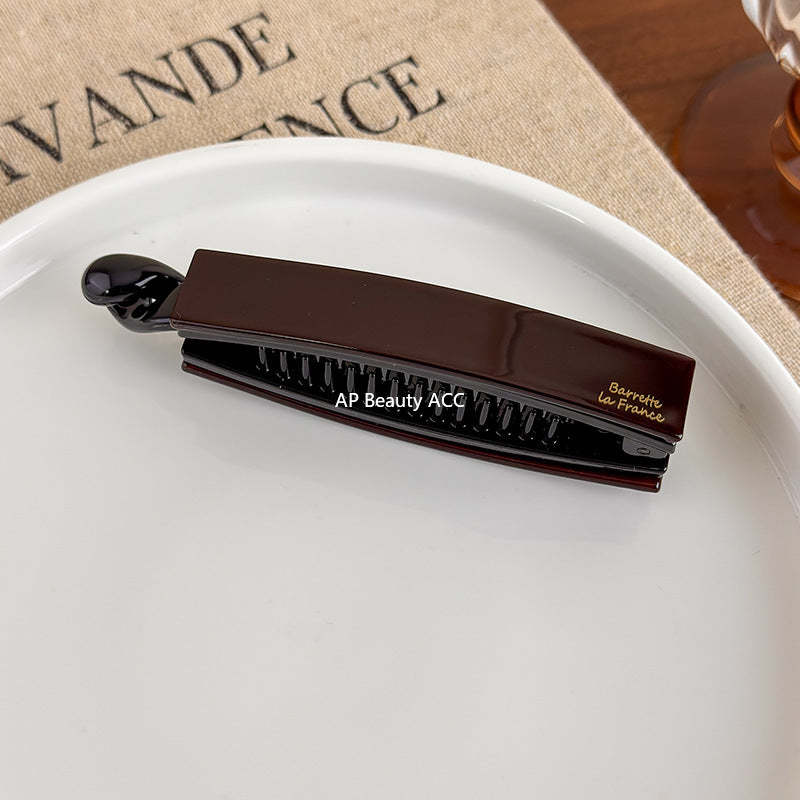 E관 - 아세테이트 스트라이프 트위스트 집게핀 [27640] 25.11-1