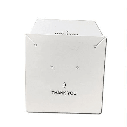 액세서리 부자재 - 목걸이 귀걸이 포장지 화이트 종이 THANK YOU 문구 [GF01]