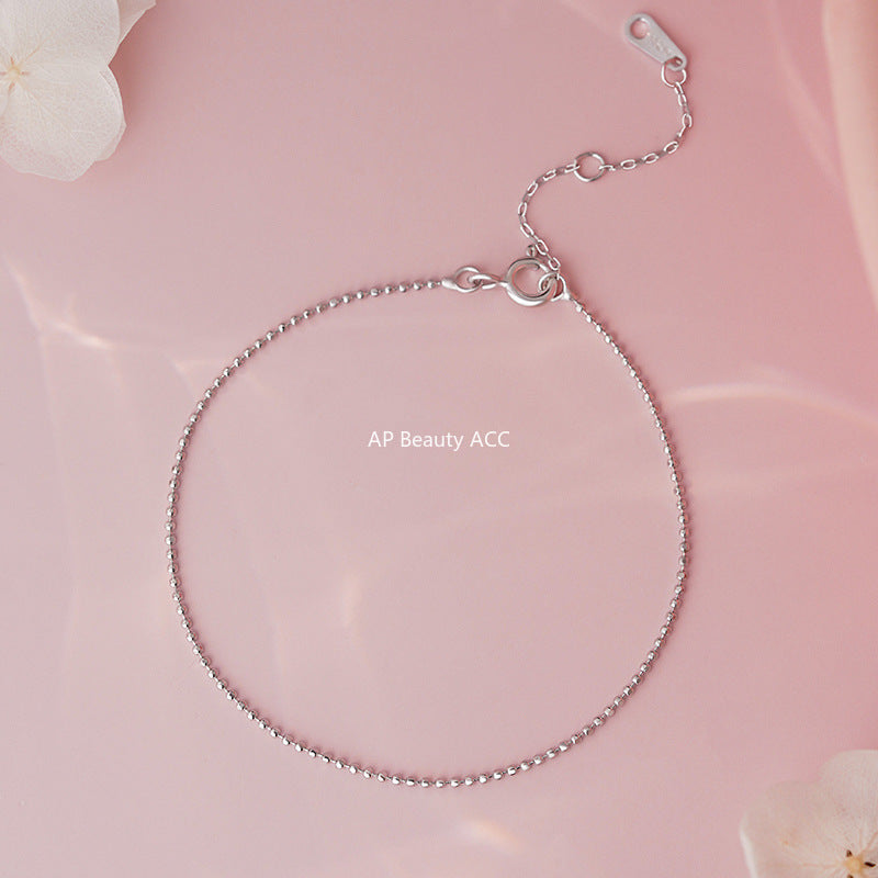 B관 - 925 실버 슬림 비즈 팔찌 [YC4933SL_1] 25.10-2