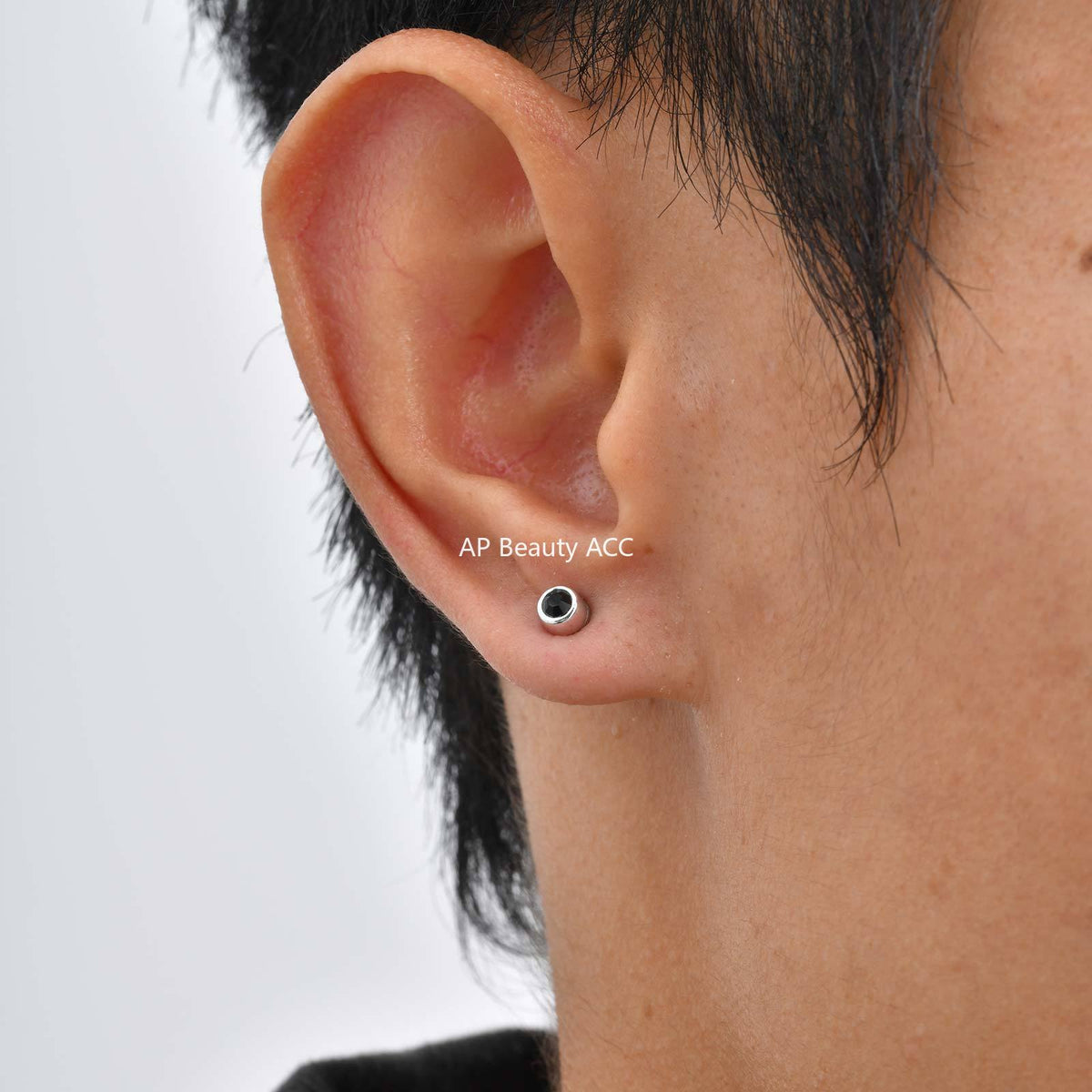 G관 - 플라스틱 소재 큐빅 귀찌 귀걸이 [ES-331] 25.12-1