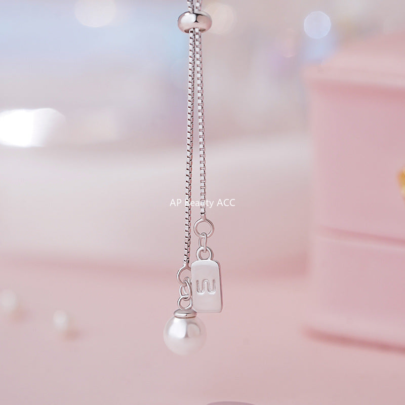 B관 - 925 실버 진주 사각 펜던트 목걸이 [YC2096N_1] 25.10-3