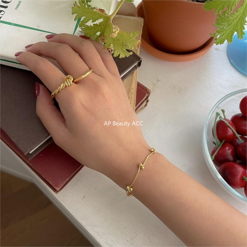 F관 - 925 실버 트위스트 오픈형 반지 [J1915] 25.10-5