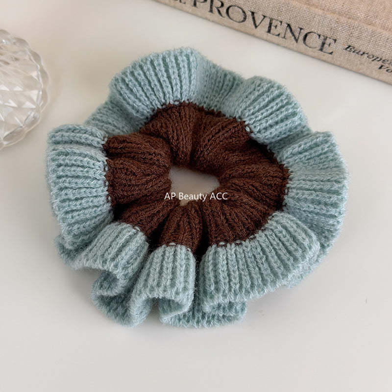 E관 - 투톤 컬러 니트 울 곱창 헤어밴드 [27516] 25.09-4