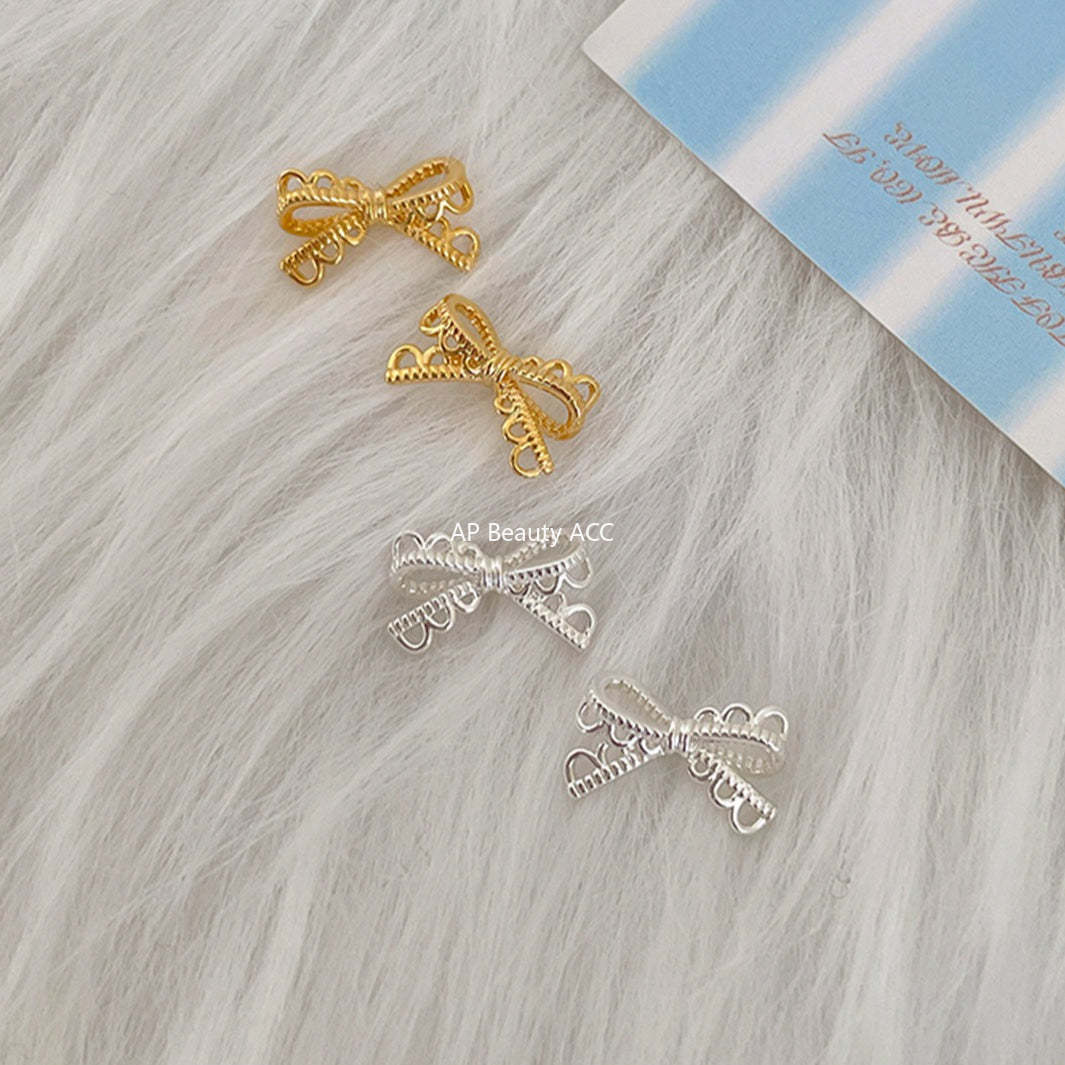 A관 - 리본 모양 플로럴 엣지 귀걸이 [EH-4167] 25.10-2