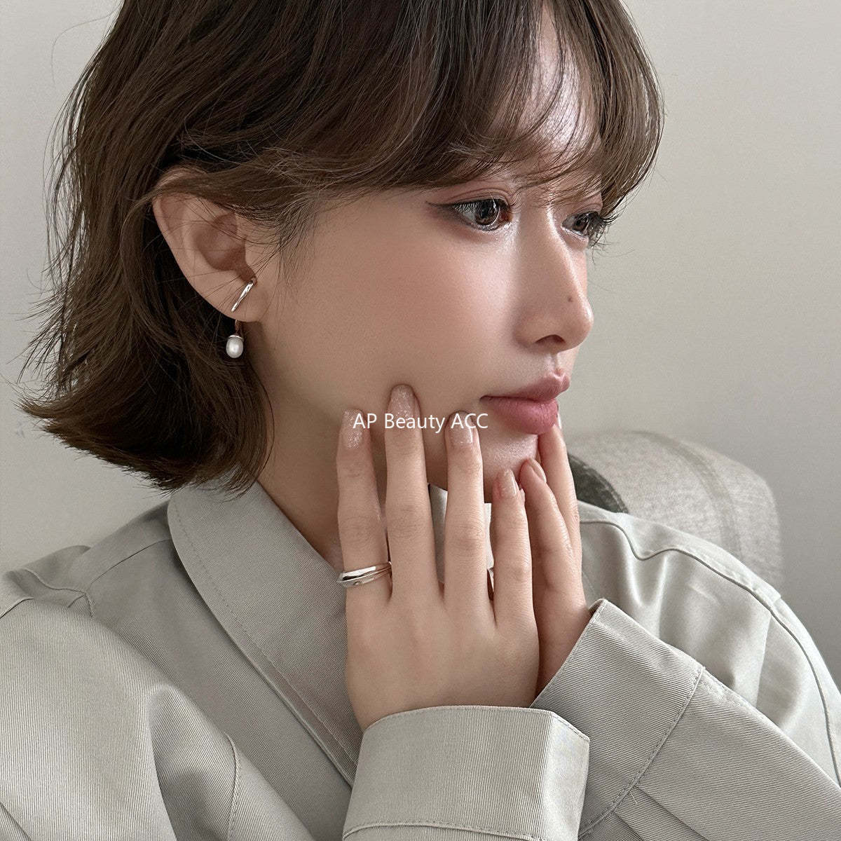 A관 - 진주 925 은침 이너컨츠 귀걸이 [EH-4337] 25.12-3