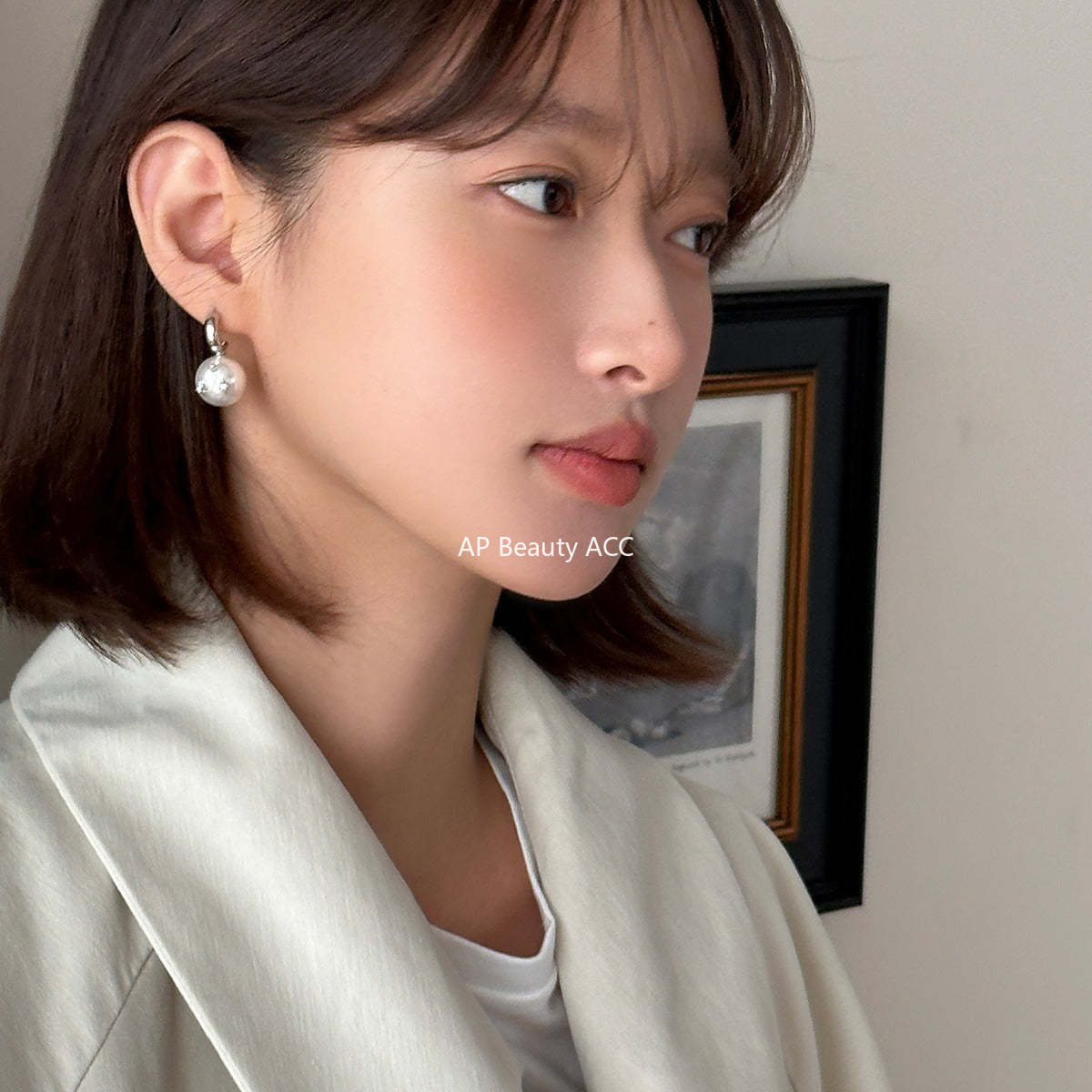 A관 - 진주 빈티지 스타 큐빅 은침 귀걸이 [EH-3253] 24.10-4