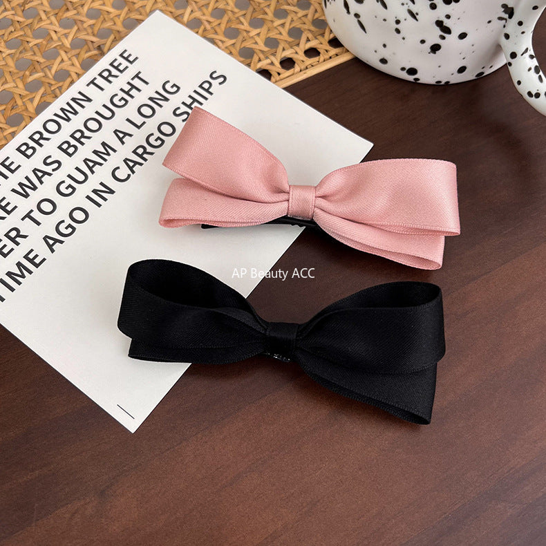 E관 - 입체 패브릭 리본 디자인 헤어핀 [21509] 25.10-2