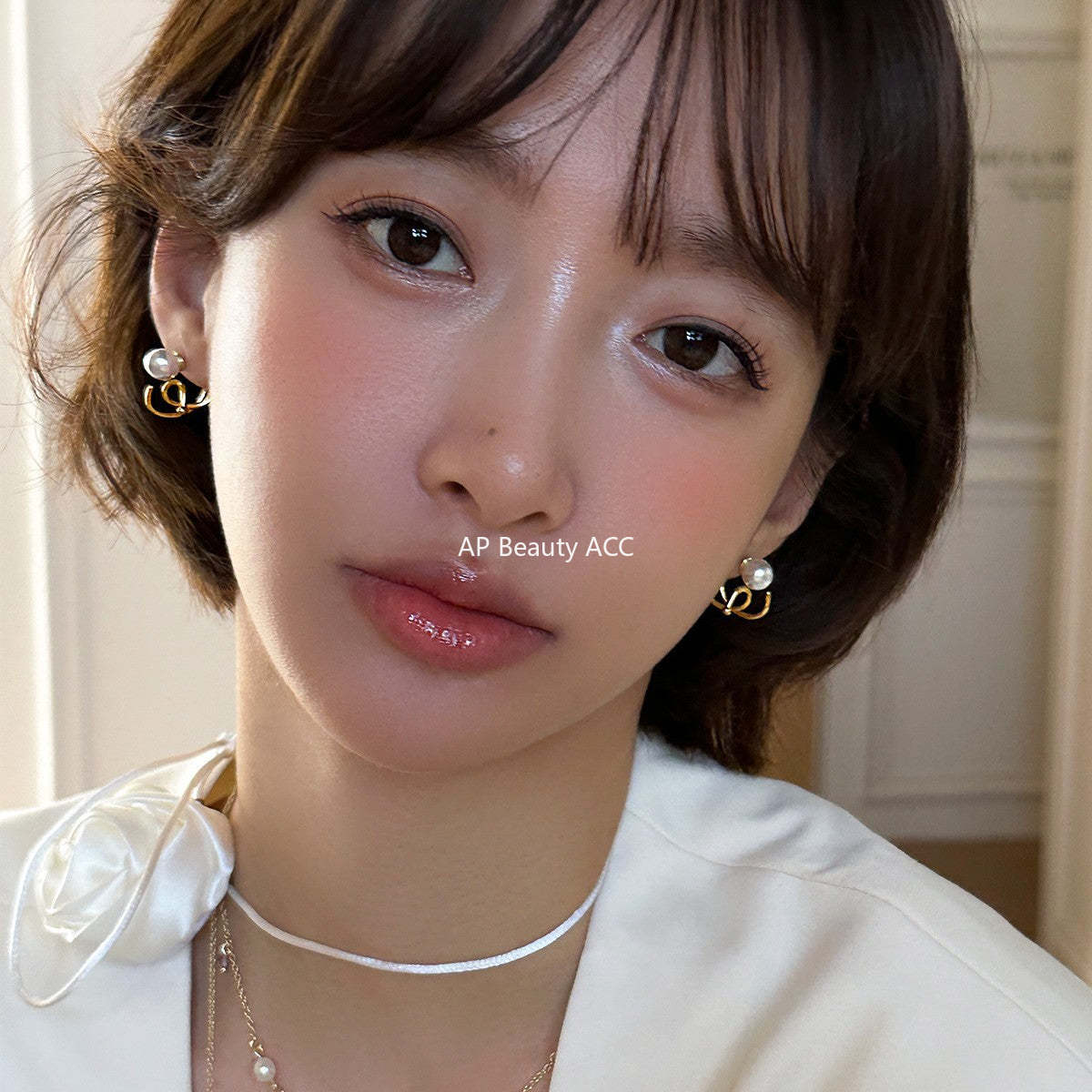 A관 - 925 은침 심플 라인 진주 스터드 귀걸이 [EH-4026] 25.10-4