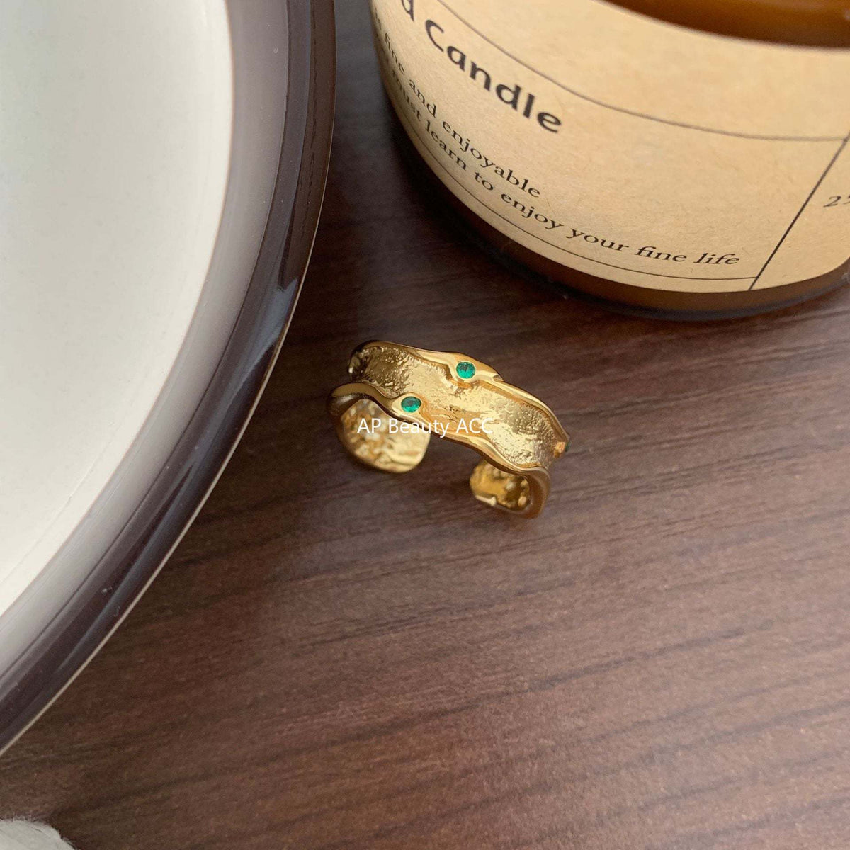 F관 - 925 실버 비정형 디자인 반지 [J1496] 25.12-3