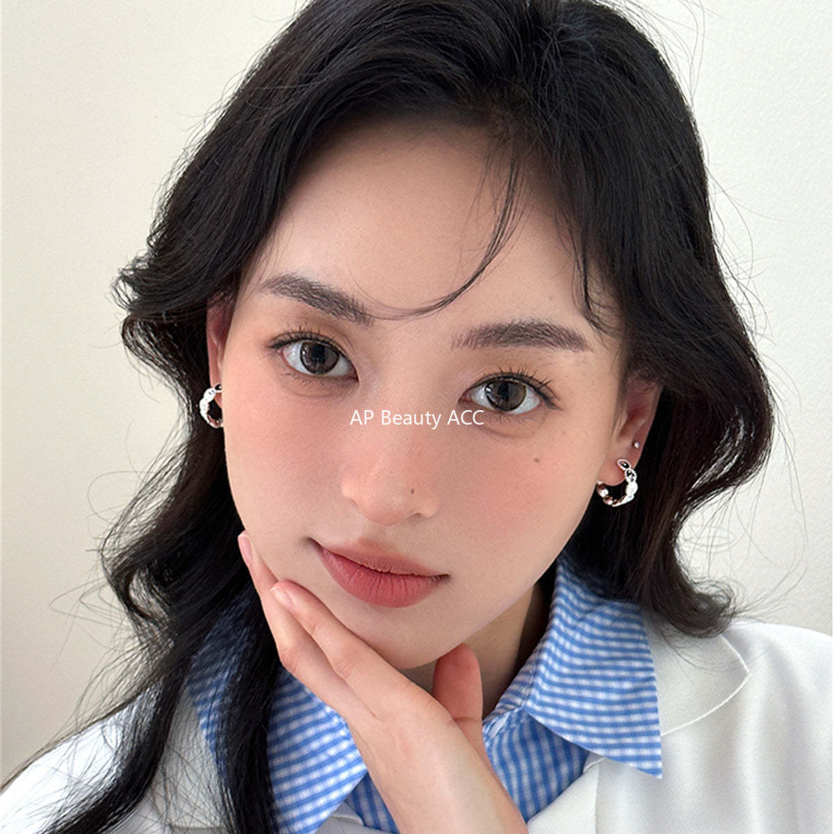 A관 - 925 은침 원형 C형 귀걸이 [EH-3822] 25.07-3