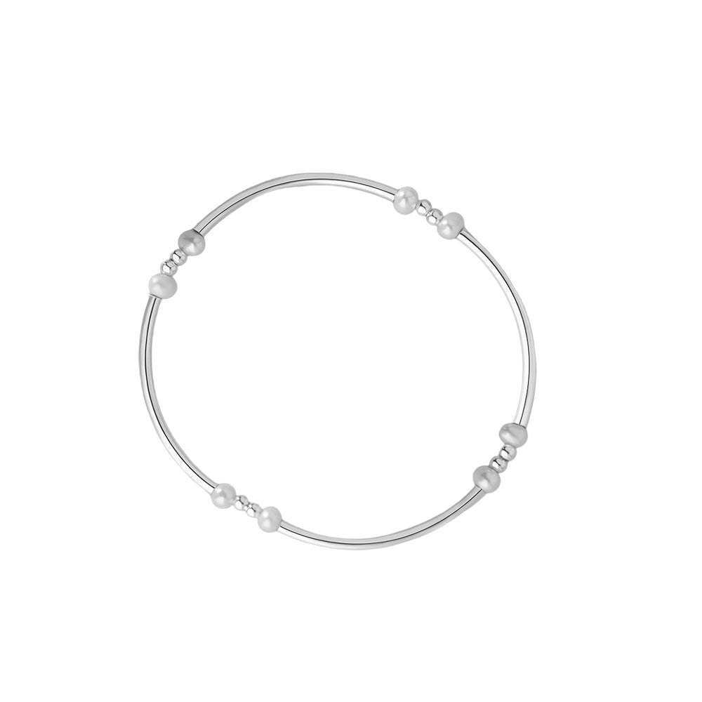 B관 - 999 실버 진주 비즈 팔찌 [YC4711SL] 25.11-4