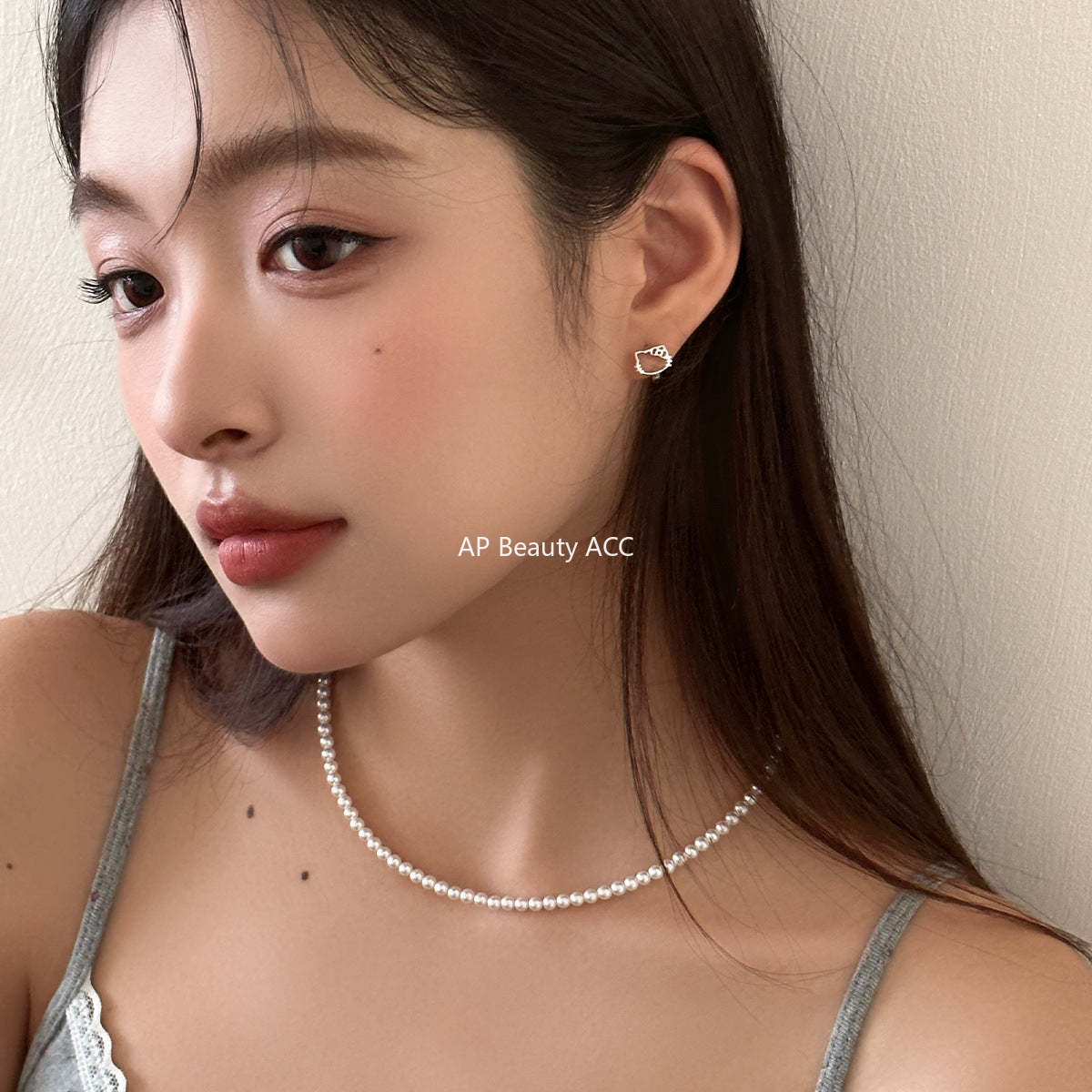 A관 - 925 은침 귀여운 고양이 링형 귀걸이 [EH-2982] 24.07-3