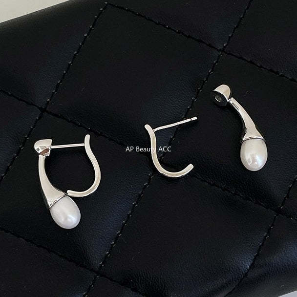 A관 - 진주 925 은침 이너컨츠 귀걸이 [EH-4337] 25.12-3