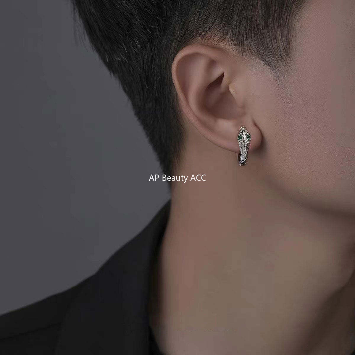 G관 - 스네이크 크리스탈 유니섹스 귀걸이 [ER565] 24.11-1