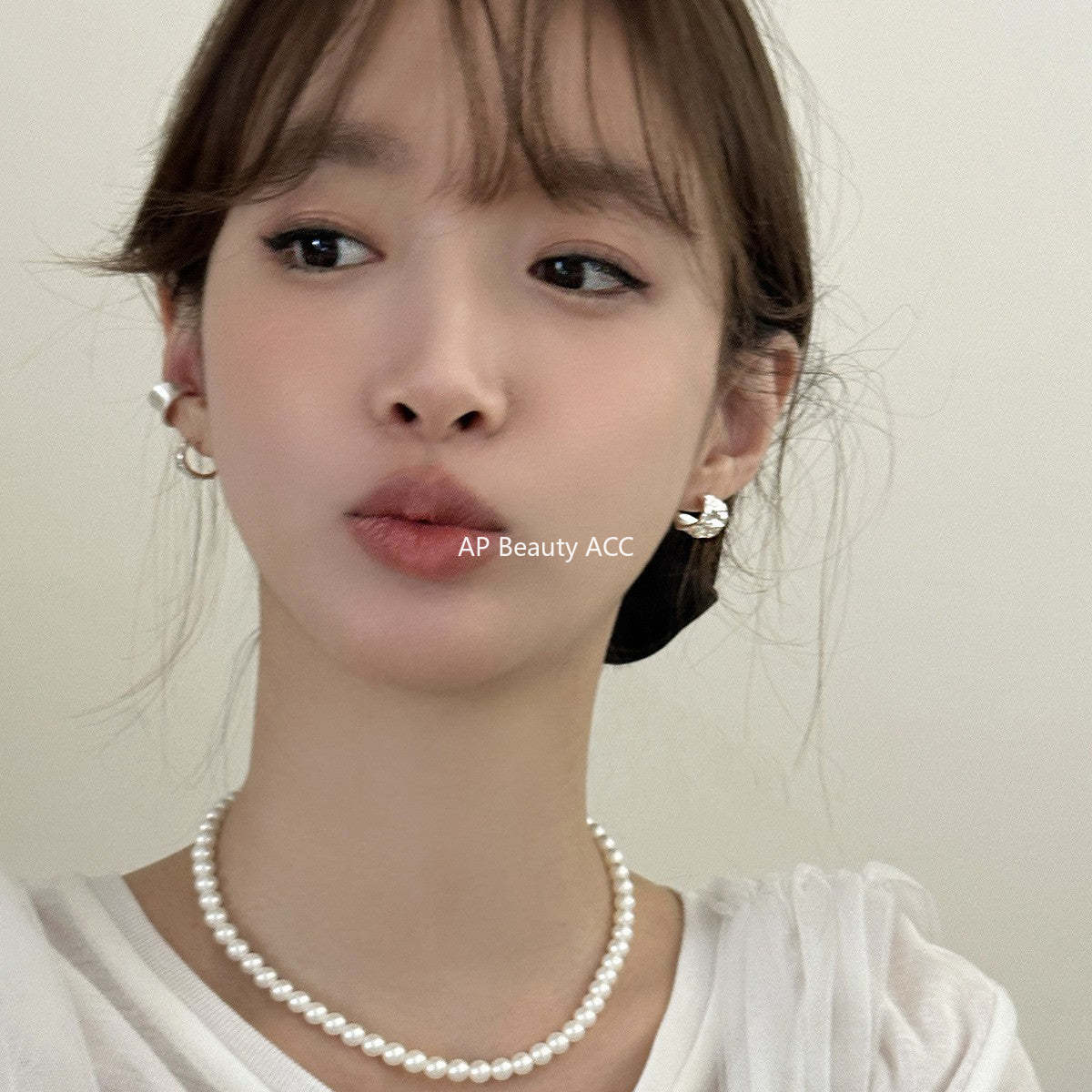 A관 - 925 은침 불규칙 텍스처 C형 비대칭 귀걸이 [EH-3720] 25.06-4