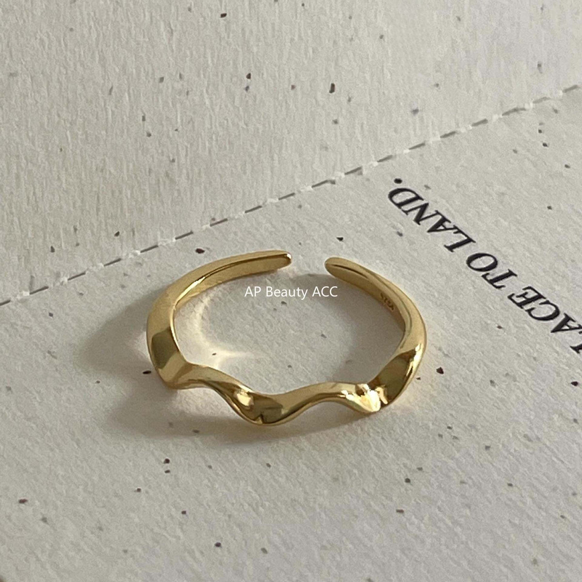 F관 - 925 실버 물결 디자인 오픈형 반지 [J2071] 24.12-4