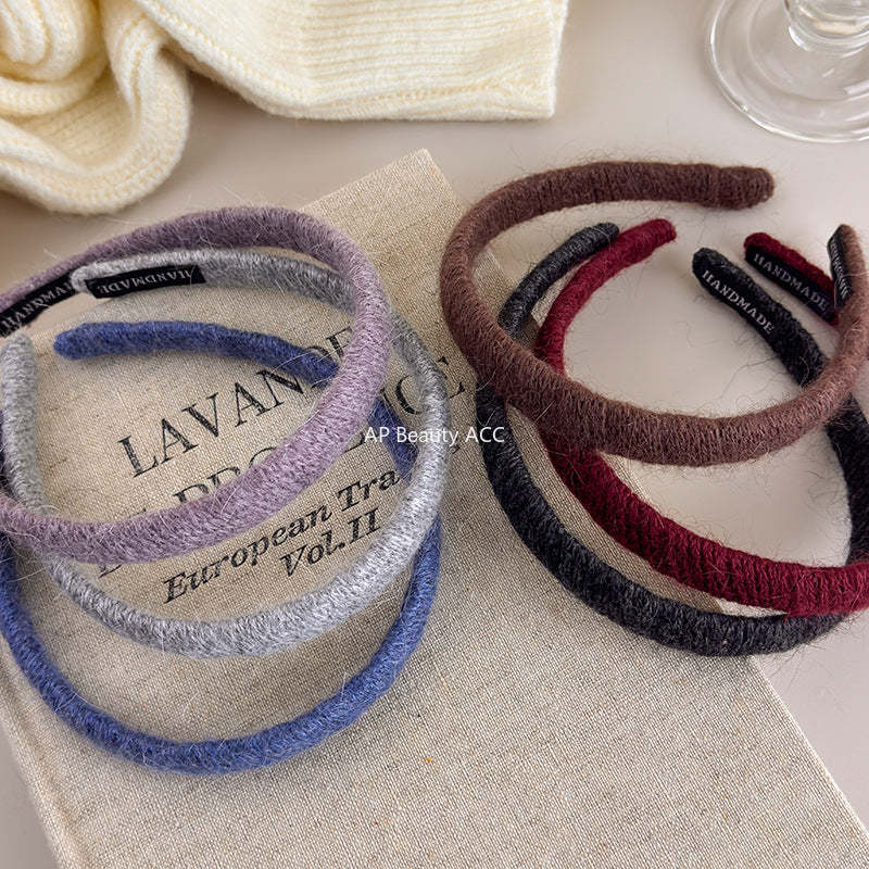 E관 - 털실 소재 볼륨 얇은 머리띠 [27651] 25.11-3