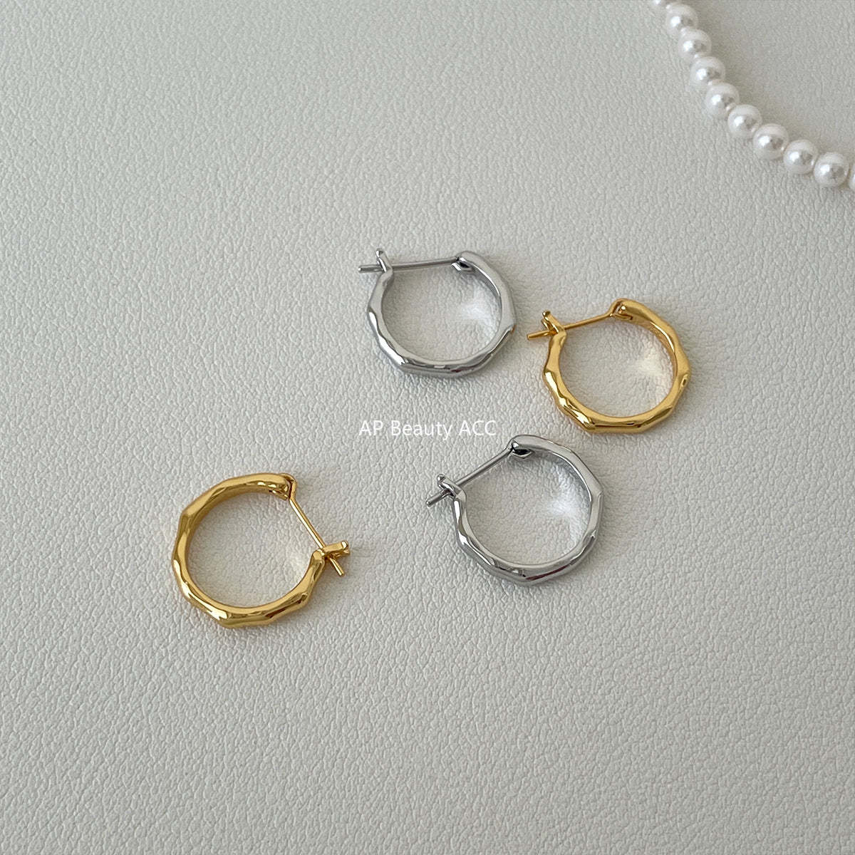 A관 - 925 은침 정형 심플 링 스터드 귀걸이 [EH-1754.SJ] 25.12-3