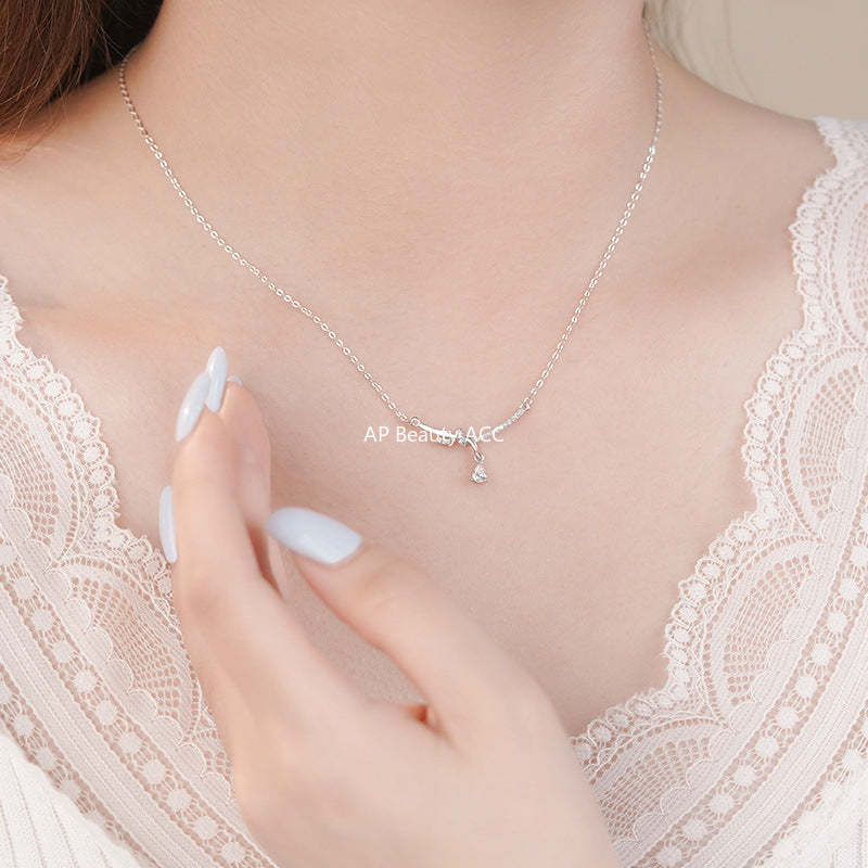 B관 - 999 실버 큐빅 매듭 펜던트 목걸이 [YC2498N_1] 25.09-4