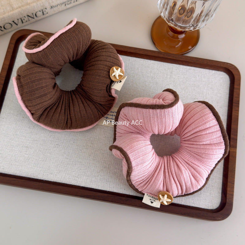 E관 - 블루 핑크 스타 입체 충전솜 곱창 헤어밴드 [27577] 25.10-3