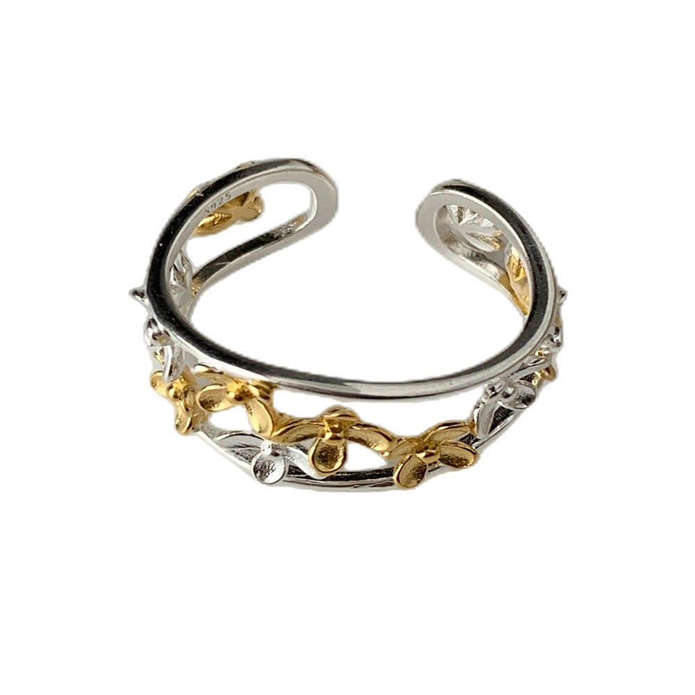 A관 - 925 실버 플라워 오픈형 반지 [JA73] 25.10-2