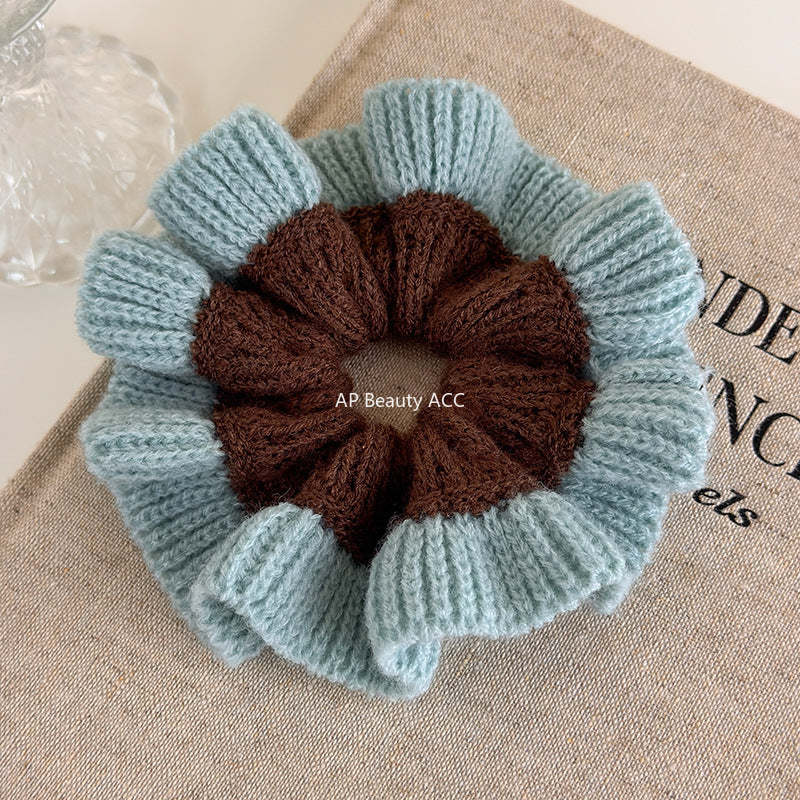 E관 - 투톤 컬러 니트 울 곱창 헤어밴드 [27516] 25.09-4