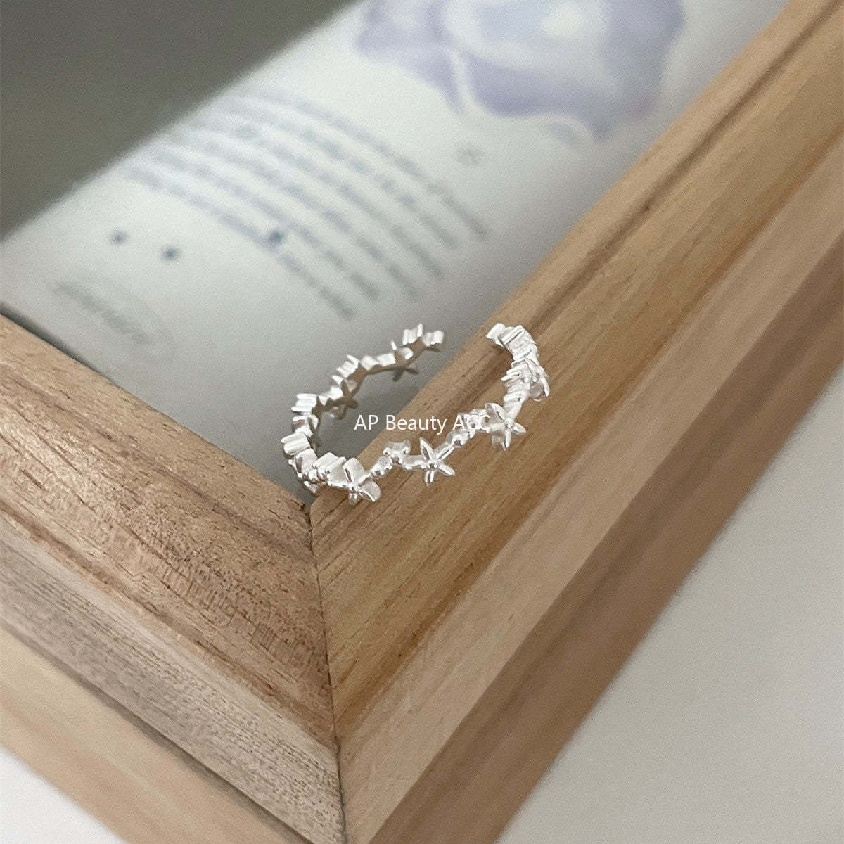 A관 - 925 실버 오각별 디자인 오픈형 반지 [JZ-0710] 25.09-4