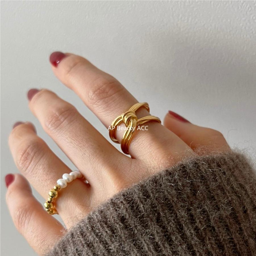 F관 - 925 실버 매듭 오픈형 반지 [J1825] 25.10-4