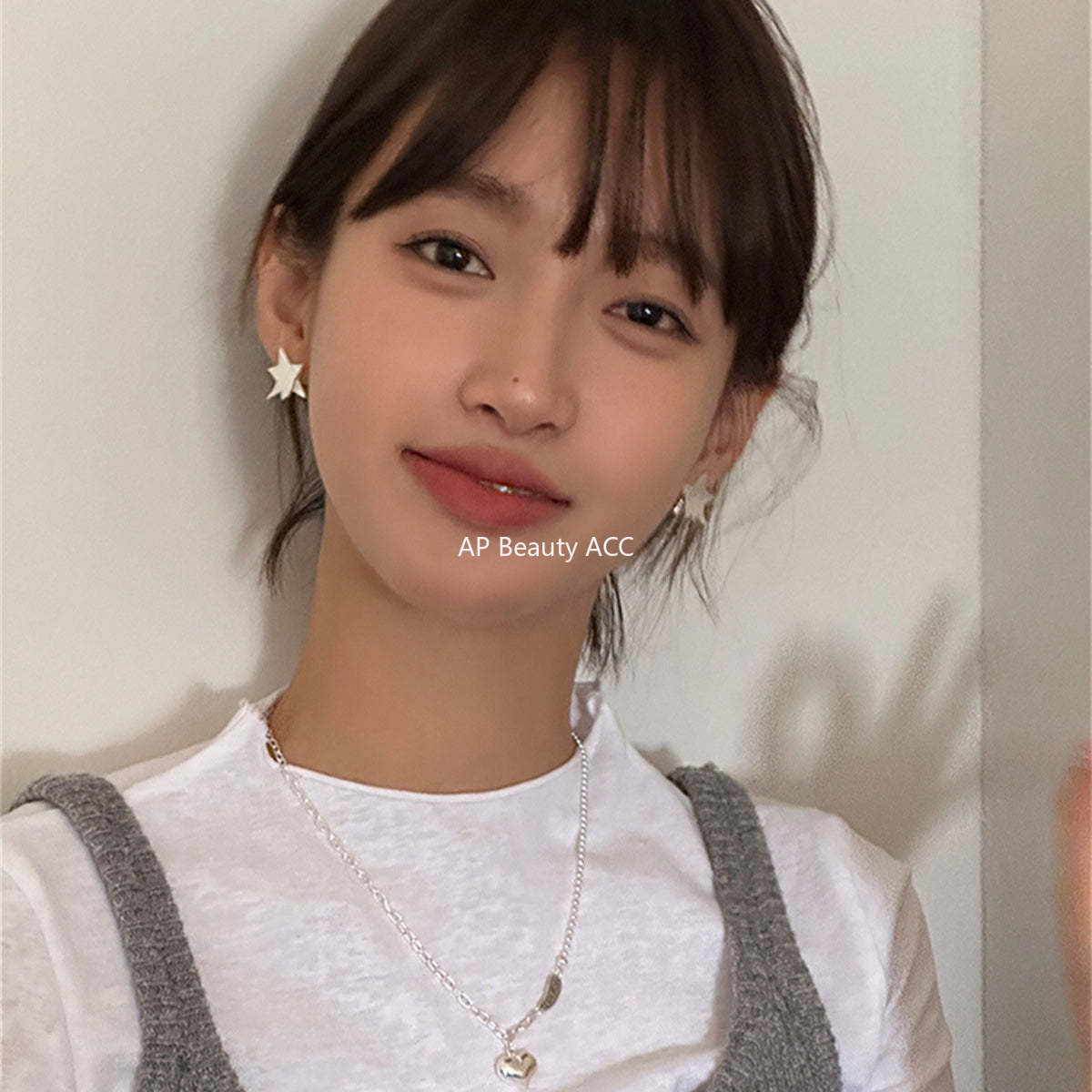 A관 - 실버 입체 별 모양 925 은침 귀걸이 [EH-2399] 25.12-3