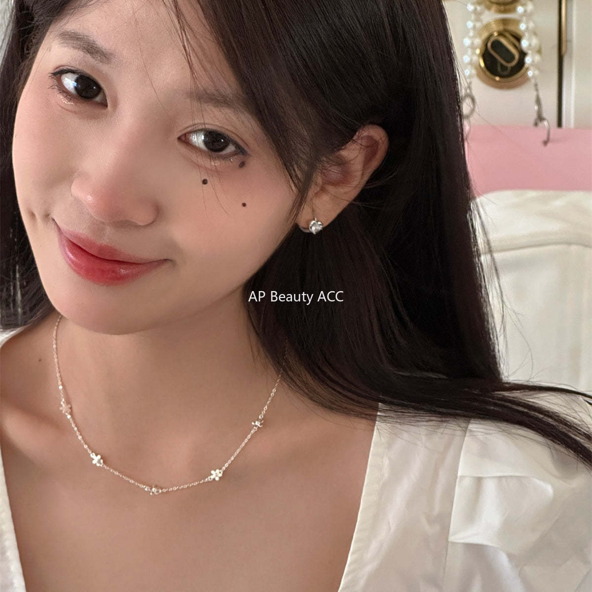 A관 - 925 은침 하트 큐빅 링형 귀걸이 [EH-3234] 24.10-1