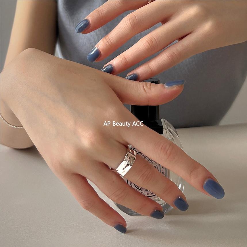 F관 - 925 실버 비정형 물결 디자인 볼드 반지 [J1827] 25.10-4