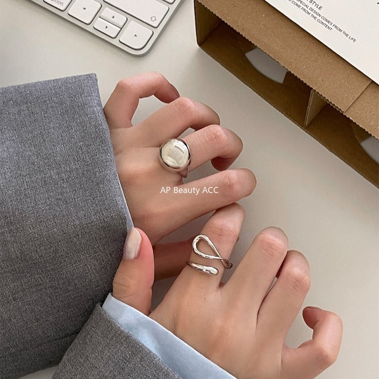 A관 - 매끈한 볼드 디자인 오픈형 반지 [JZ-0721] 25.11-1