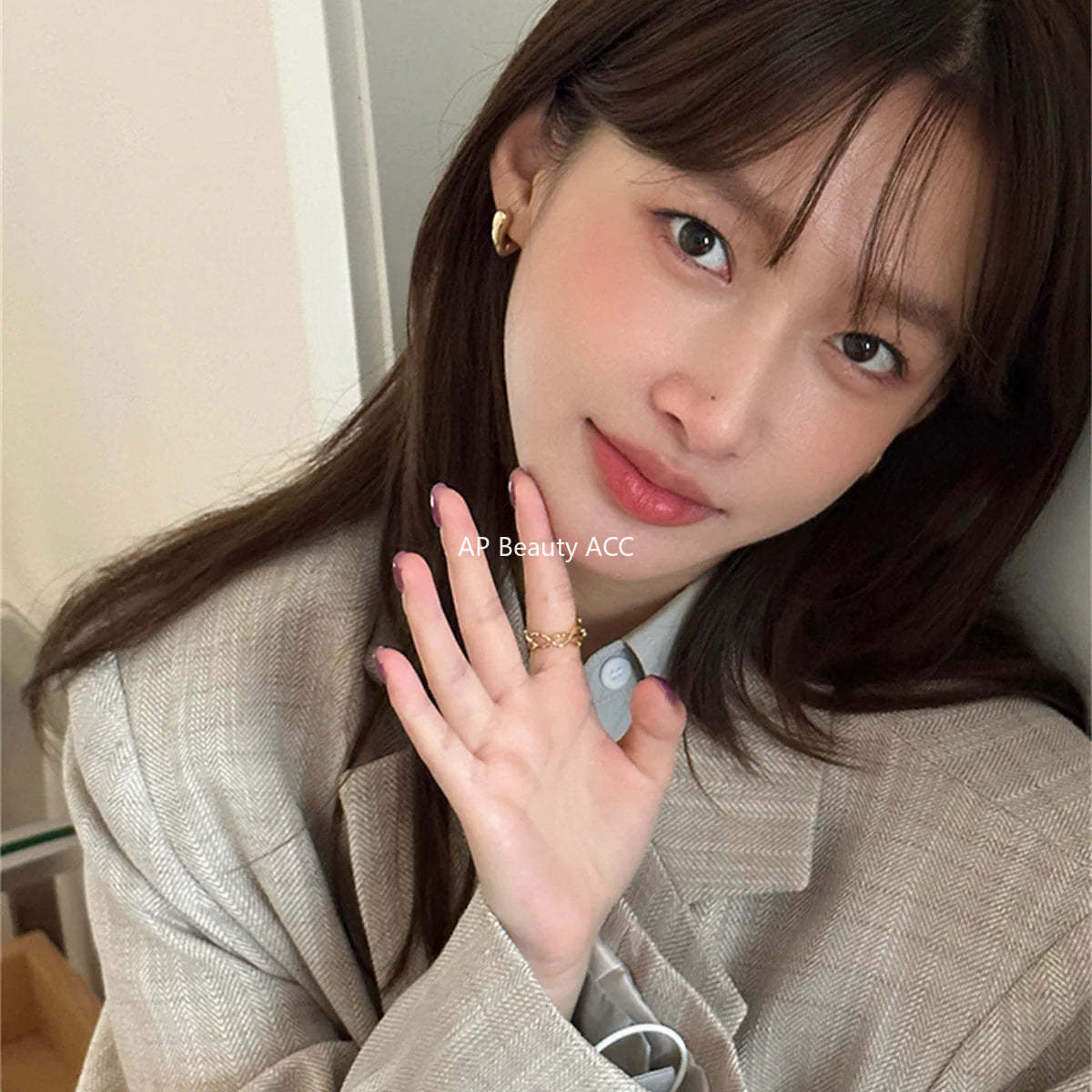 A관 - 925 은침 하트 베이직 링형 귀걸이 [EH-1823] 24.12-4