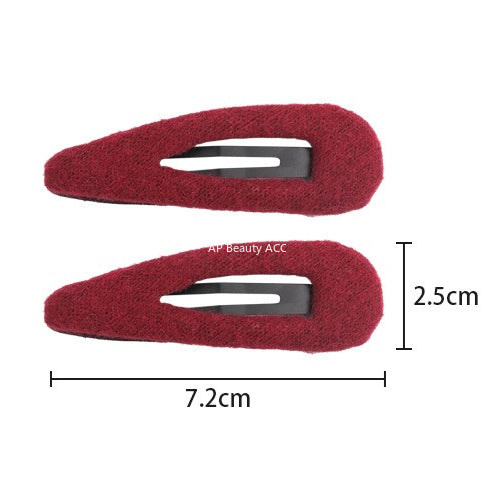 E관 - 모직 물방울 모양 사이드 헤어핀 [27647] 25.11-1