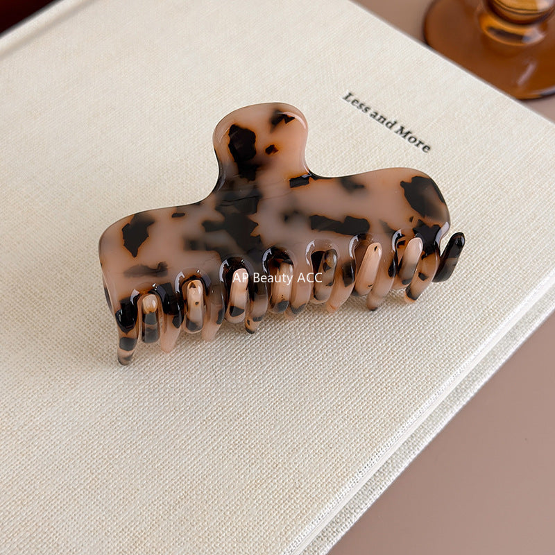 E관 - 컬러 아세테이트 올림머리 대형 집게핀 [27550] 25.10-1