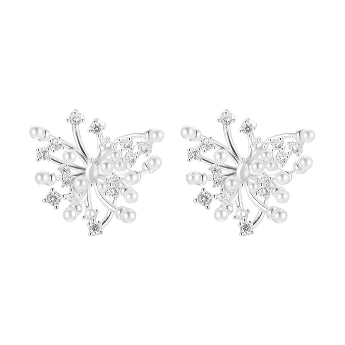 A관 - 불꽃 디자인 진주 귀걸이 [EH-4105] 25.10-4