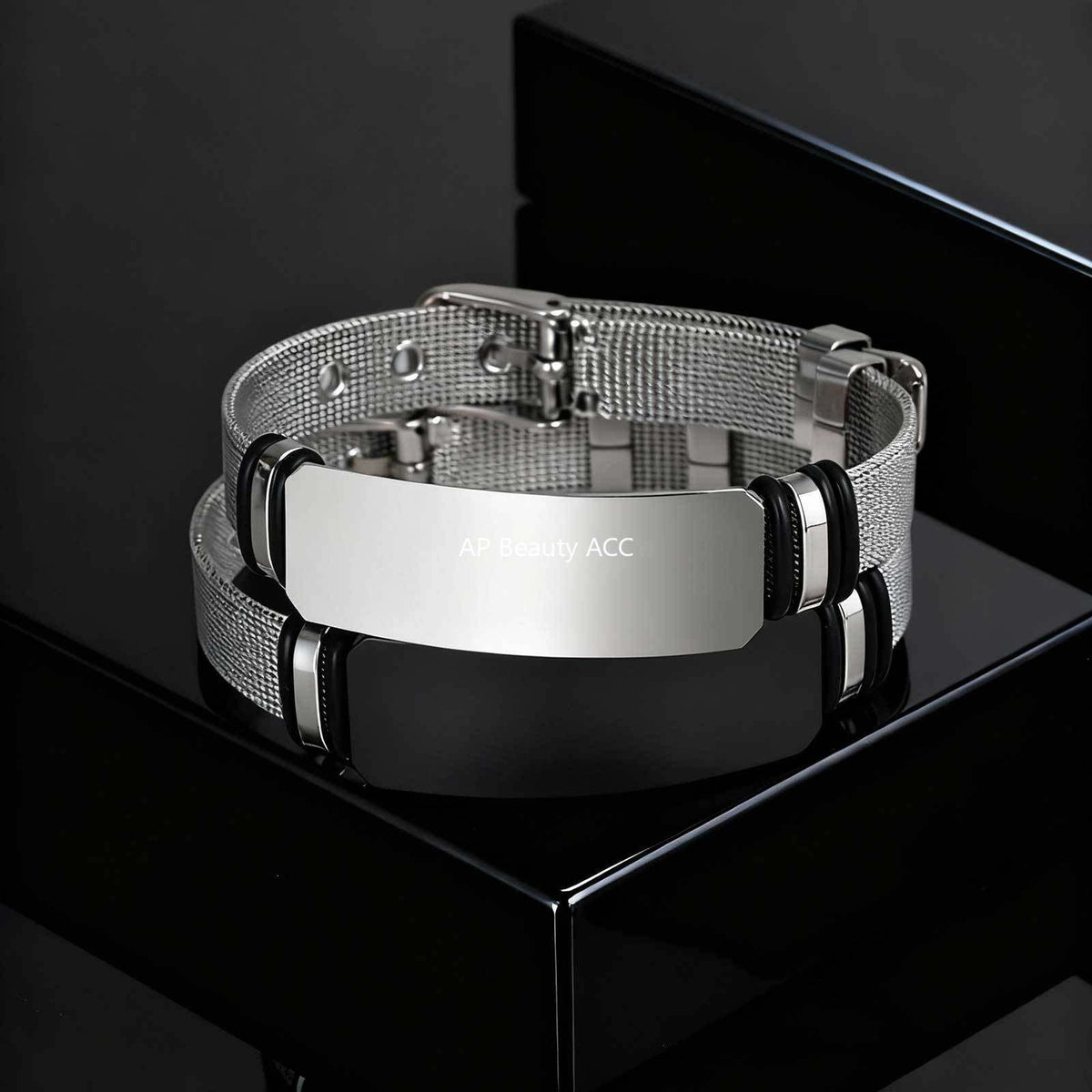 G관 - 무광 플레이트 스테인리스 스틸 시계 팔찌 [BR-2794] 25.12-2