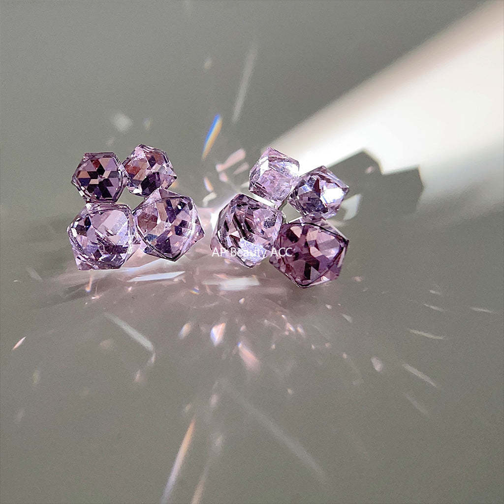 C관 - 고급스러운 유리 크리스탈 사탕 형태 귀걸이 [3999] 24.05-1