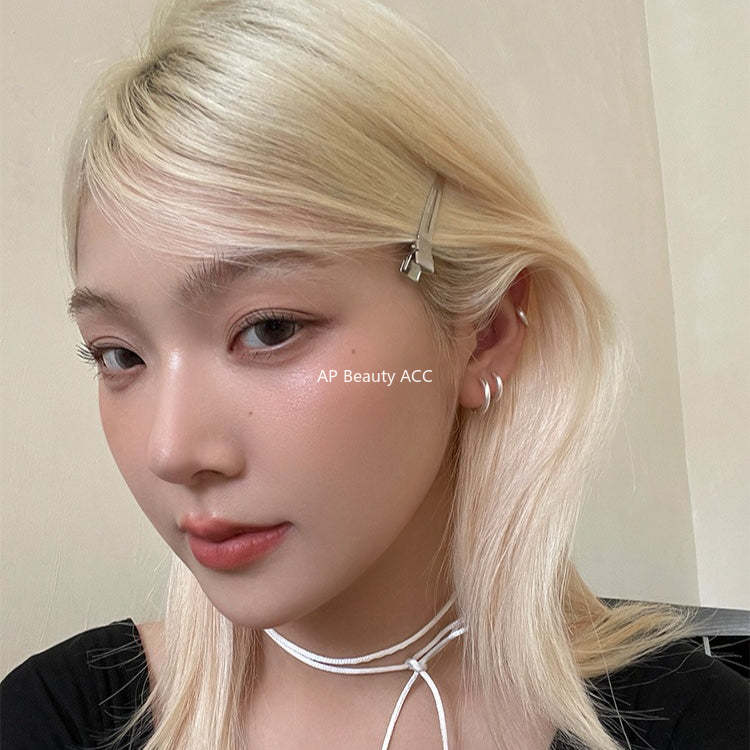 A관 - 샌딩 심플 링 925 은침 귀걸이 [EH-4318] 25.12-2