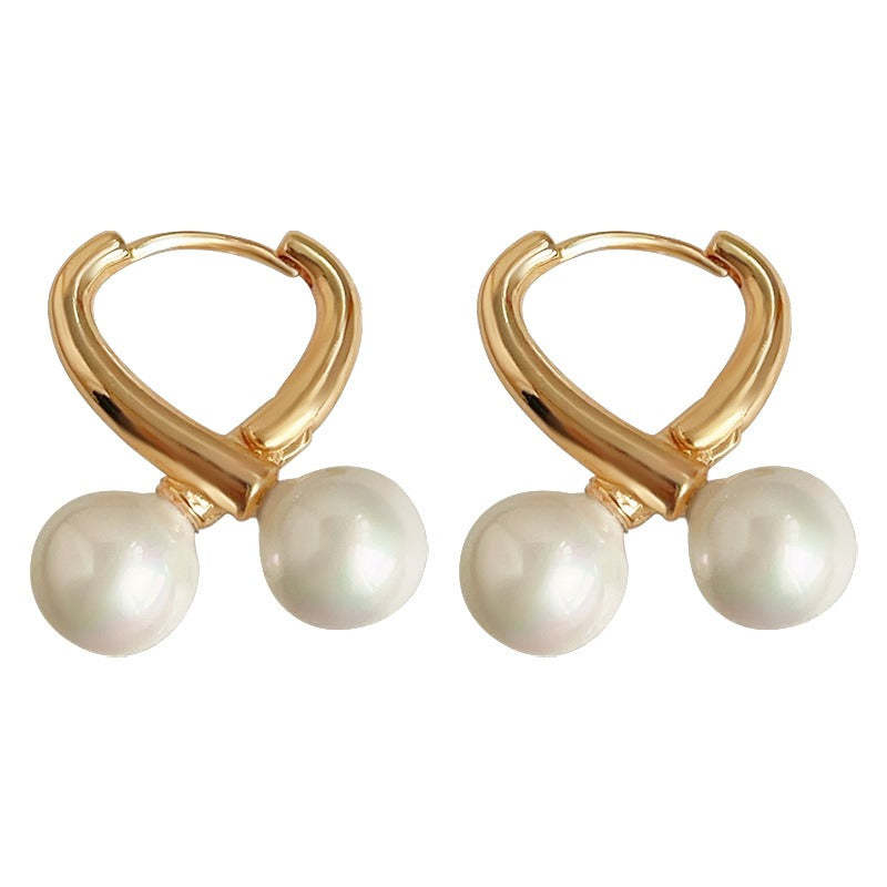 C관 - 기하학 교차 디자인 귀걸이 심플한 귀걸이 [3604] 24.01-4